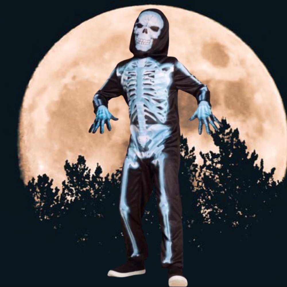 HYDE AND EEK XRAY SKELETON Costume Child Sz S 4-7